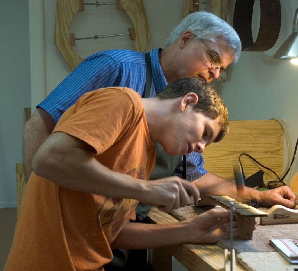 Hammering frets, first class guitar